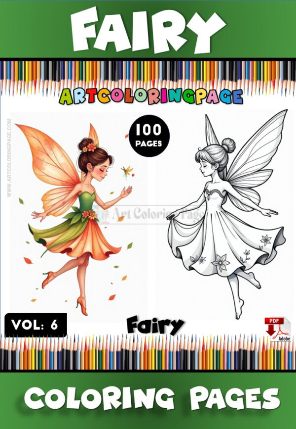 Fairy Skin Color for All Ages Vol. 6 – Creative and Inclusive Coloring Fun