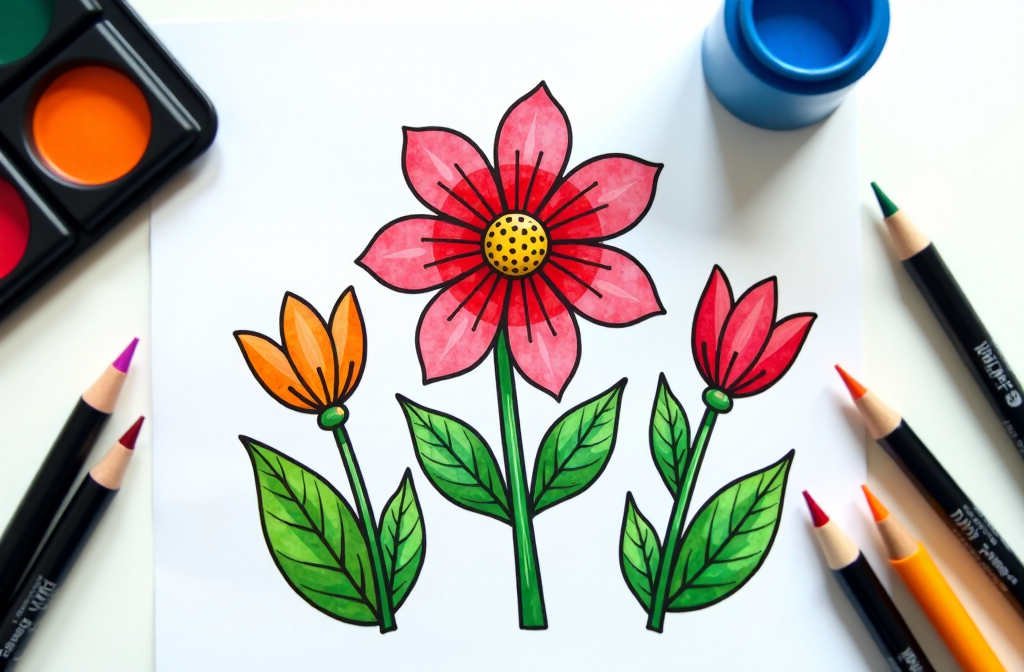 Flowers Coloring Pages A Creative and Relaxing Escape