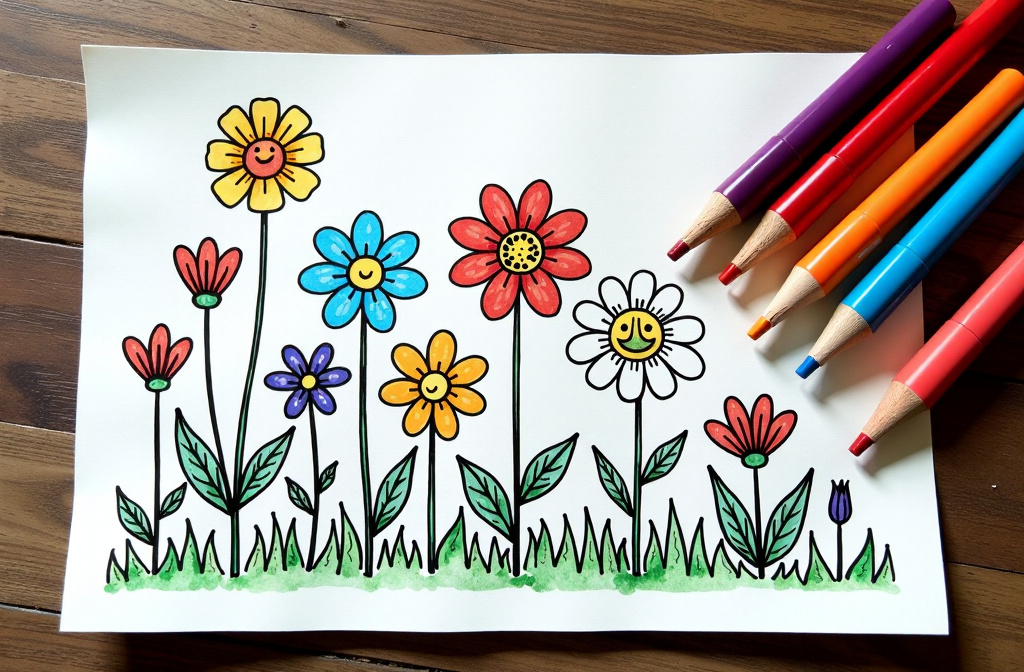 Flowers Coloring Pages A Creative and Relaxing Escape-3688482854