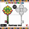 Key Coloring Pages Vol. 3 – Unlock Endless Creativity