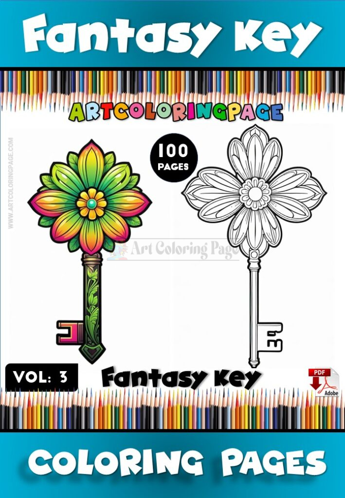 Key Coloring Pages Vol. 3 – Unlock Endless Creativity
