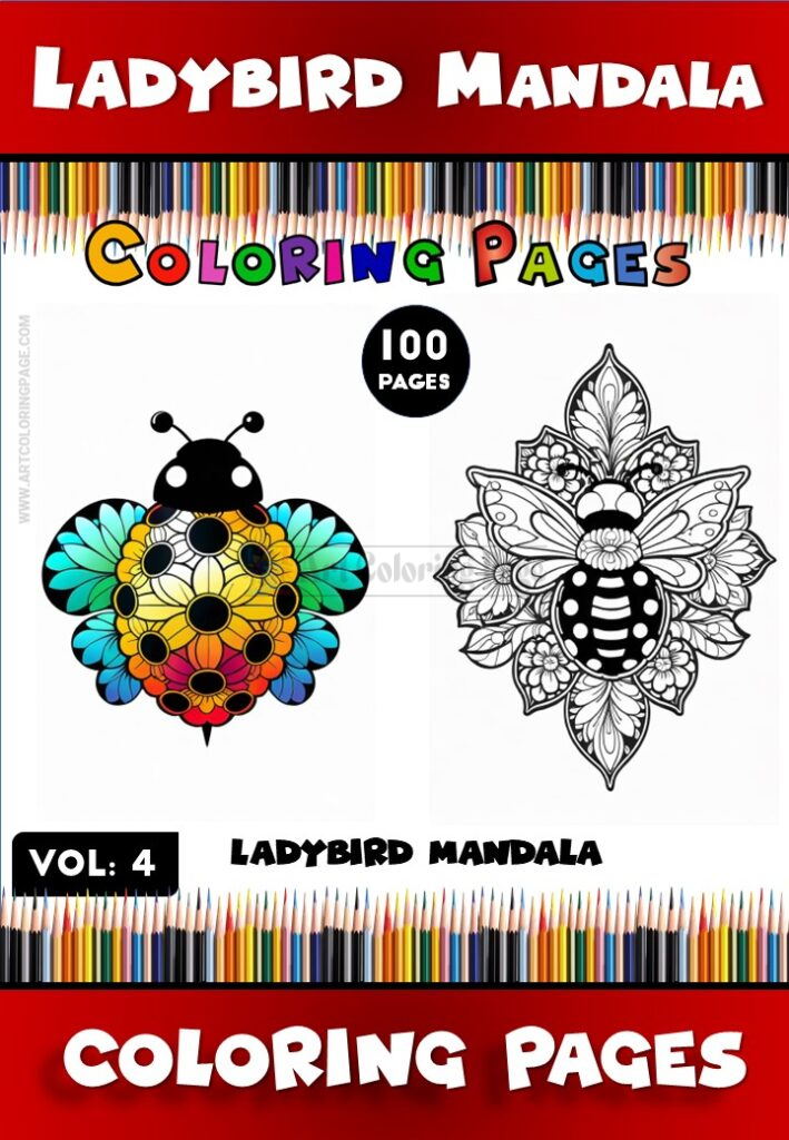 Ladybug Coloring Pages Vol. 4 – Adorable and Relaxing Fun