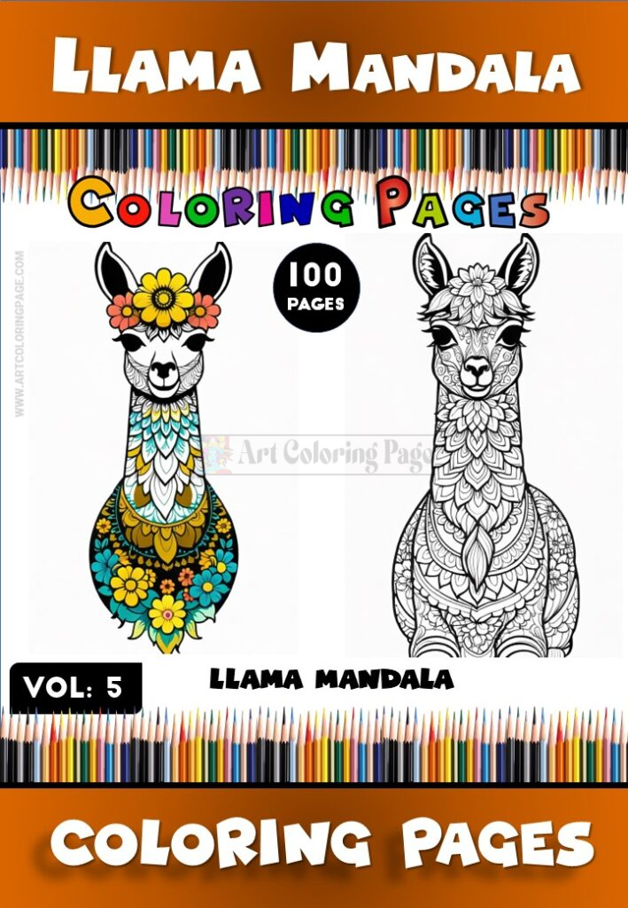 Llama Colorful for All Ages Vol. 5 – Fun and Creative Coloring for Everyone