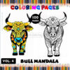 Mandala Bull Coloring Book Vol. 4 – Strength and Creativity in Every Page
