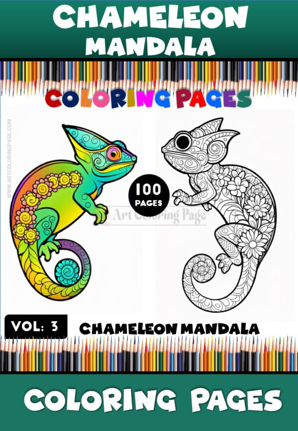 Mandala Chameleon Book Vol. 3 – A Creative Journey into the Wild