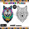 Mandala Wolf Coloring Pages Vol. 6 – Unleash Your Inner Artist