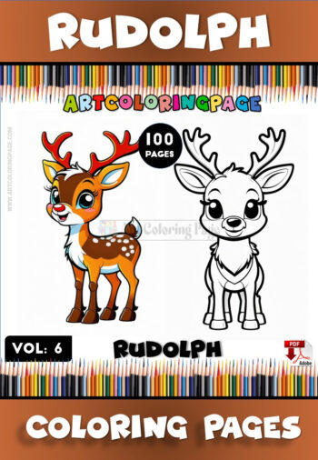 Reindeer Pictures to Color Vol. 6 – Festive Fun for the Holidays
