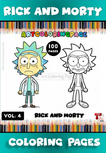 Rick and Morty Coloring Books Vol. 4 – Dive Deeper into the Multiverse