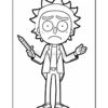 A cartoon character with spiky hair and a worried expression, wearing a lab coat and holding a pen in one hand, standing with arms slightly raised in a questioning pose against a blank background.