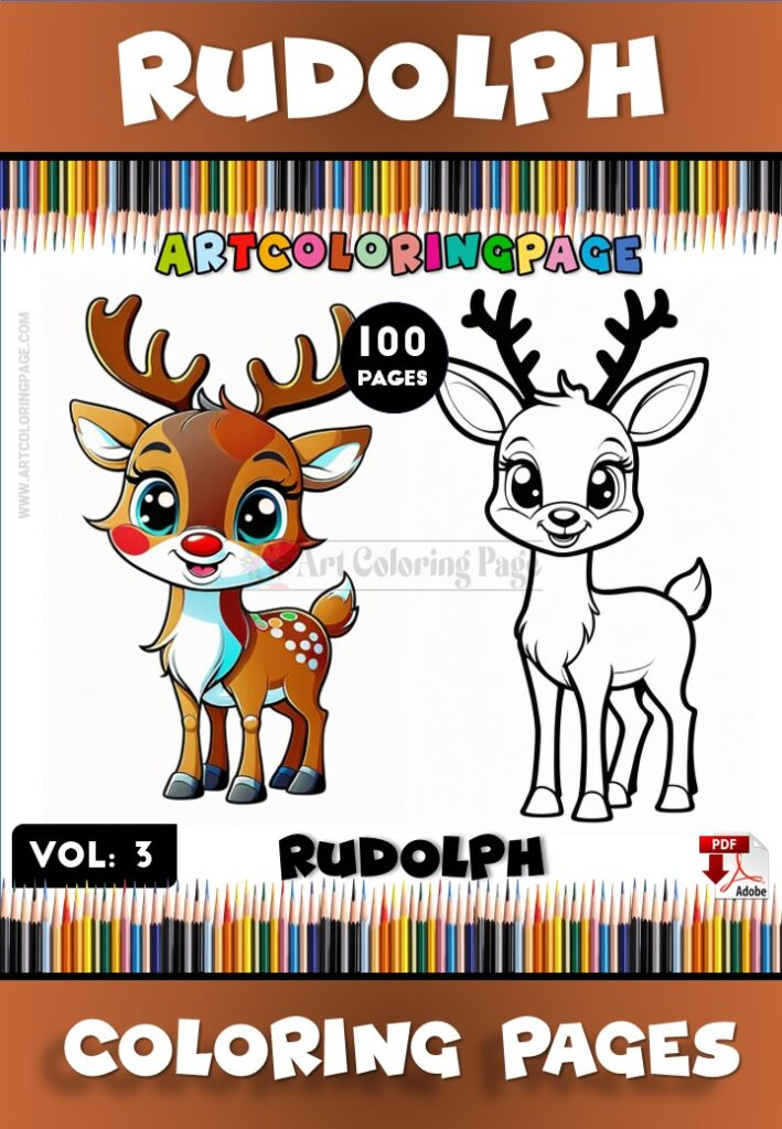 Rudolph Images Coloring Book Vol.3 – Bring the Magic of Christmas to Life