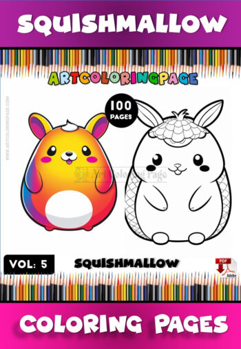 Squishmallow Color Page Vol. 5 – Cuteness Overload for All Ages