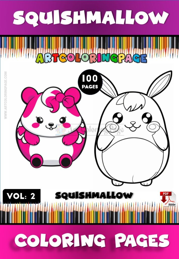 Squishmallows Coloring Pages Vol. 2 More Adorable Fun Awaits