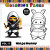 Unleash Your Creativity with Ninja Bunny Book Coloring Vol.5
