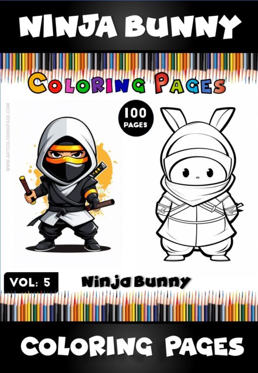 Unleash Your Creativity with Ninja Bunny Book Coloring Vol.5