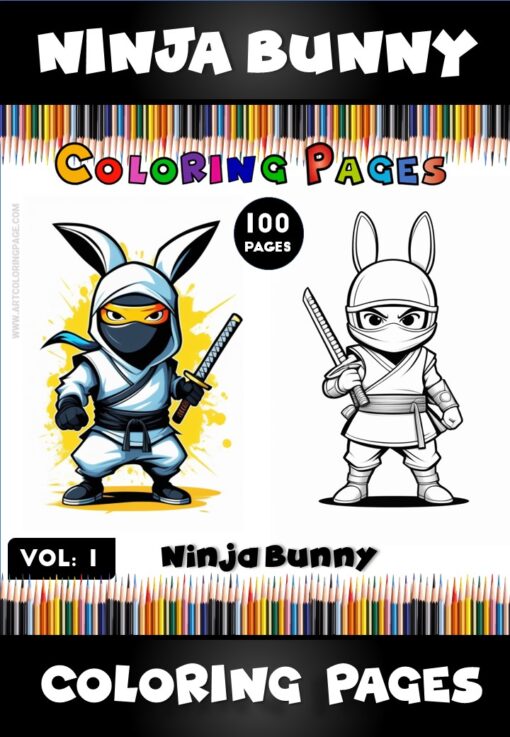 Unleash Your Creativity with Ninja Bunny Coloring Vol. 1!