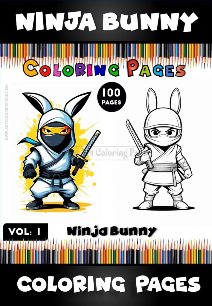 Unleash Your Creativity with Ninja Bunny Coloring Vol. 1!