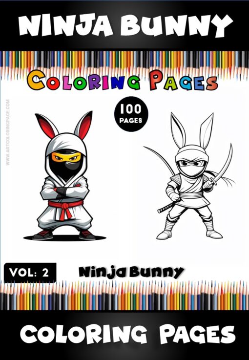 Unleash Your Inner Artist with Ninja Bunny Game Coloring Pages Vol. 2!