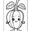 Kawaii Vegetable Coloring Pages Collections for Kids