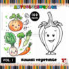 Vegetable Coloring Pages Vol. 1 – Fun and Healthy Creativity