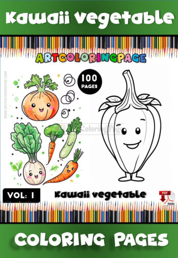 Vegetable Coloring Pages Vol. 1 – Fun and Healthy Creativity
