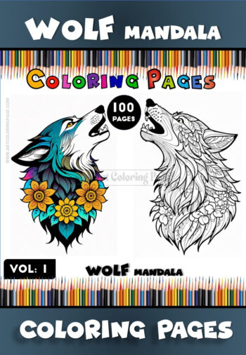 Wolf Mandala Coloring Pages Vol. 1 – Unleash Your Creativity
