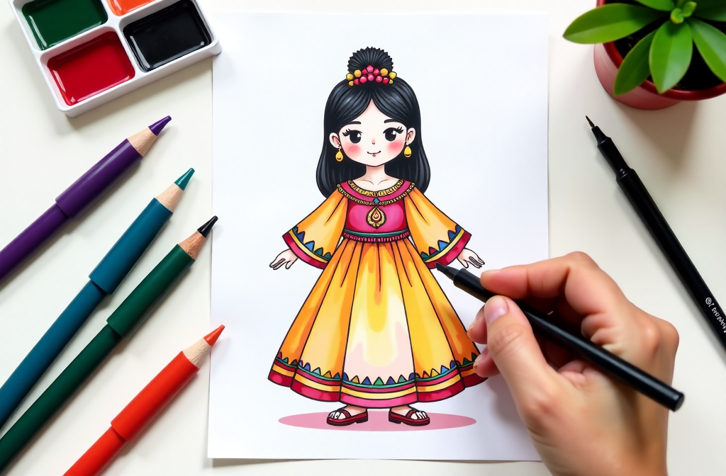 Anime Girl Coloring Pages for All Age Unlock Your Inner Artist