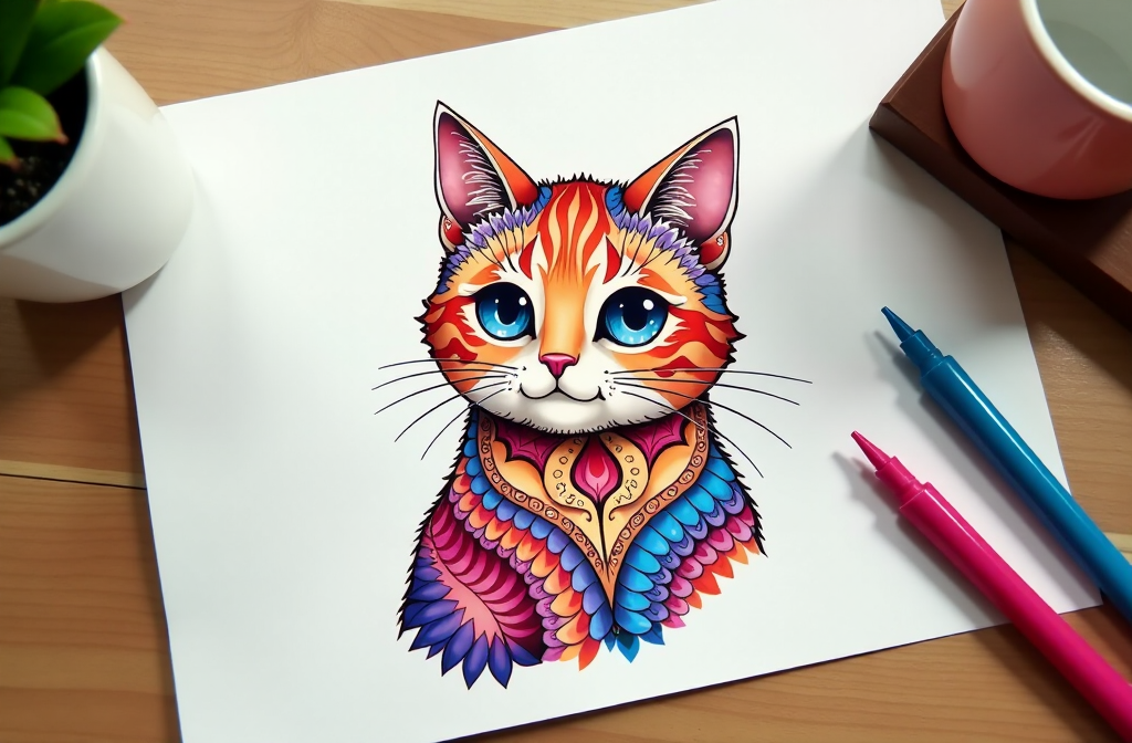 Coloring Pages Cats Purrfectly Printable Feline Fun!-138249172