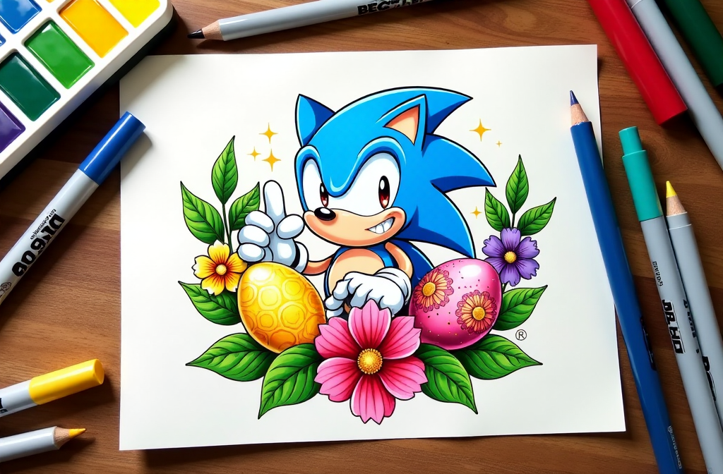Sonic the Hedgehog Coloring Pages Speed into Creativity!