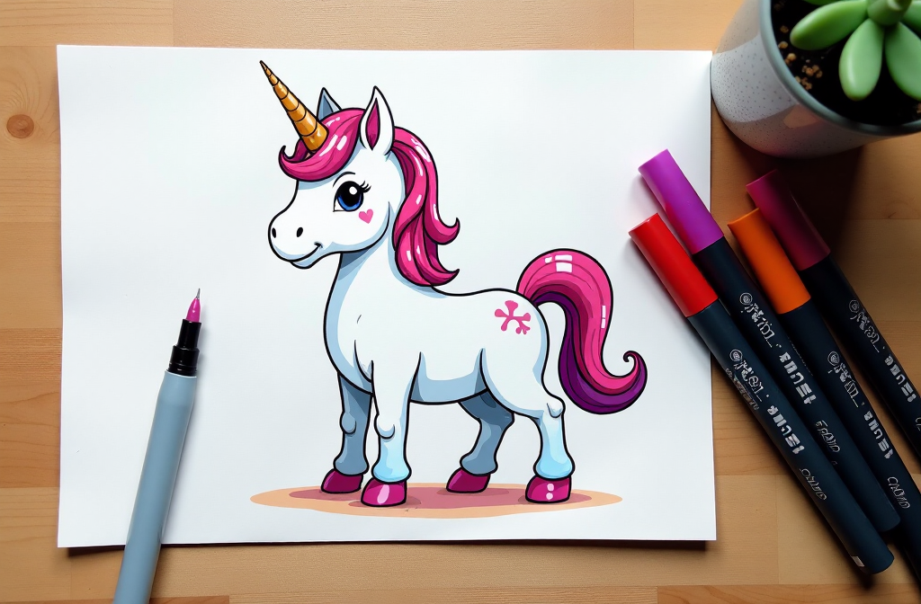 Unicorn Printable Coloring Pages Sparkle & Magic Awaits!-3193099723