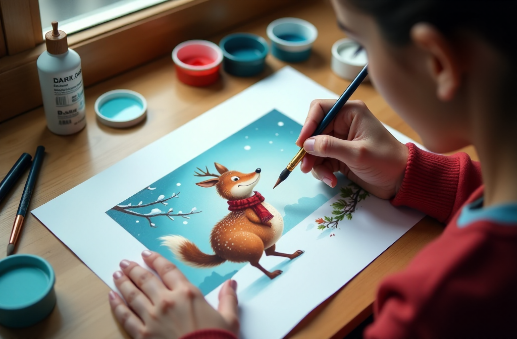 Winter Coloring Pages Cozy Fun for Chilly Days-168298847