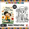 Fun fathers day coloring pages VOL 1