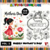 More Mother's Day Coloring Page Vol 2: 100 New Designs to Love!