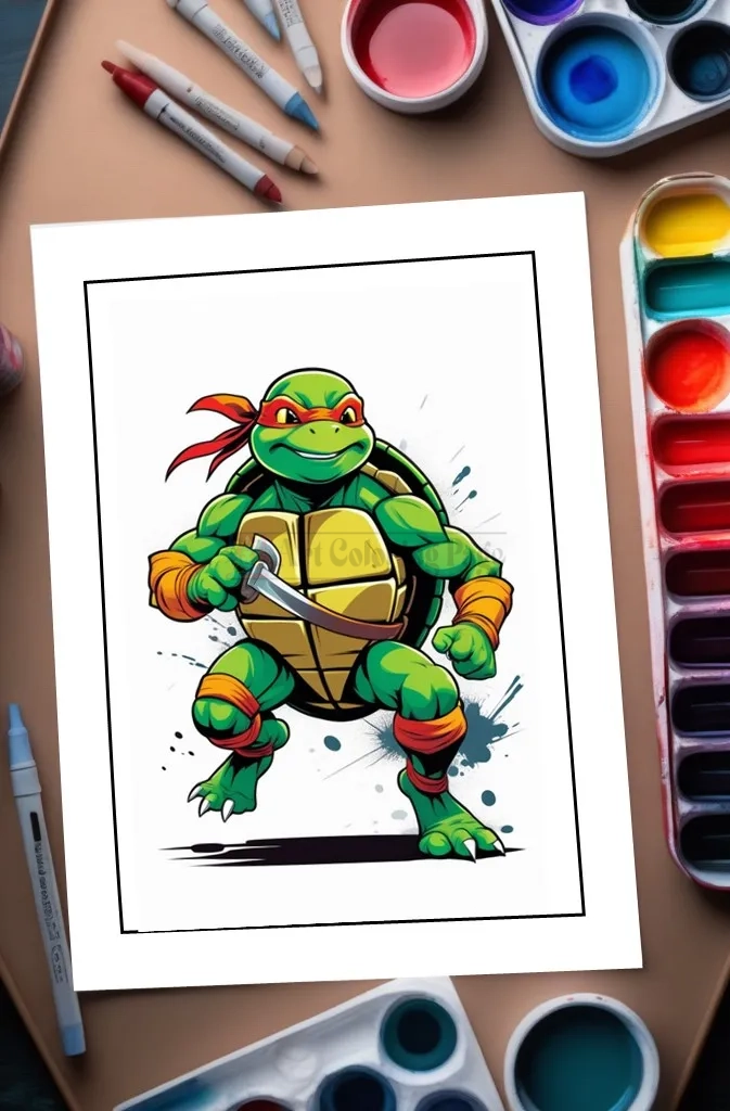 Ninja Turtles Coloring Pages For All Age