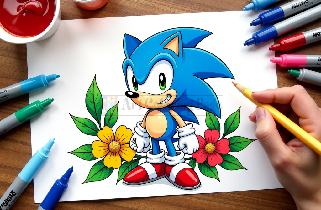 Sonic the Hedgehog Coloring Pages Speed into Fun!