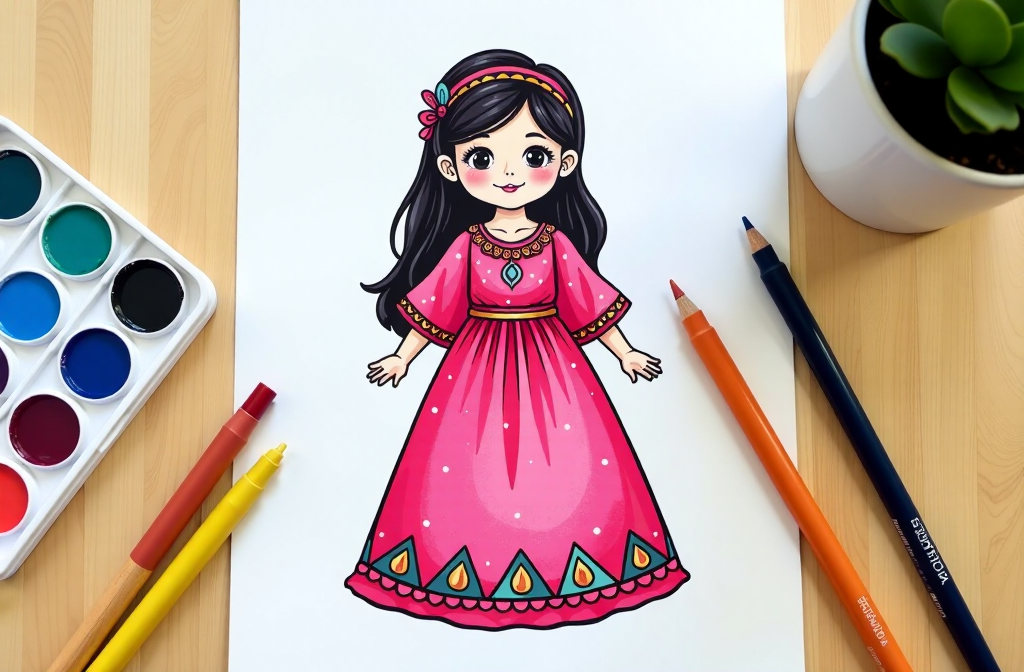 Unlock a World of Creativity Adorable and Cute Coloring Pages for Girls