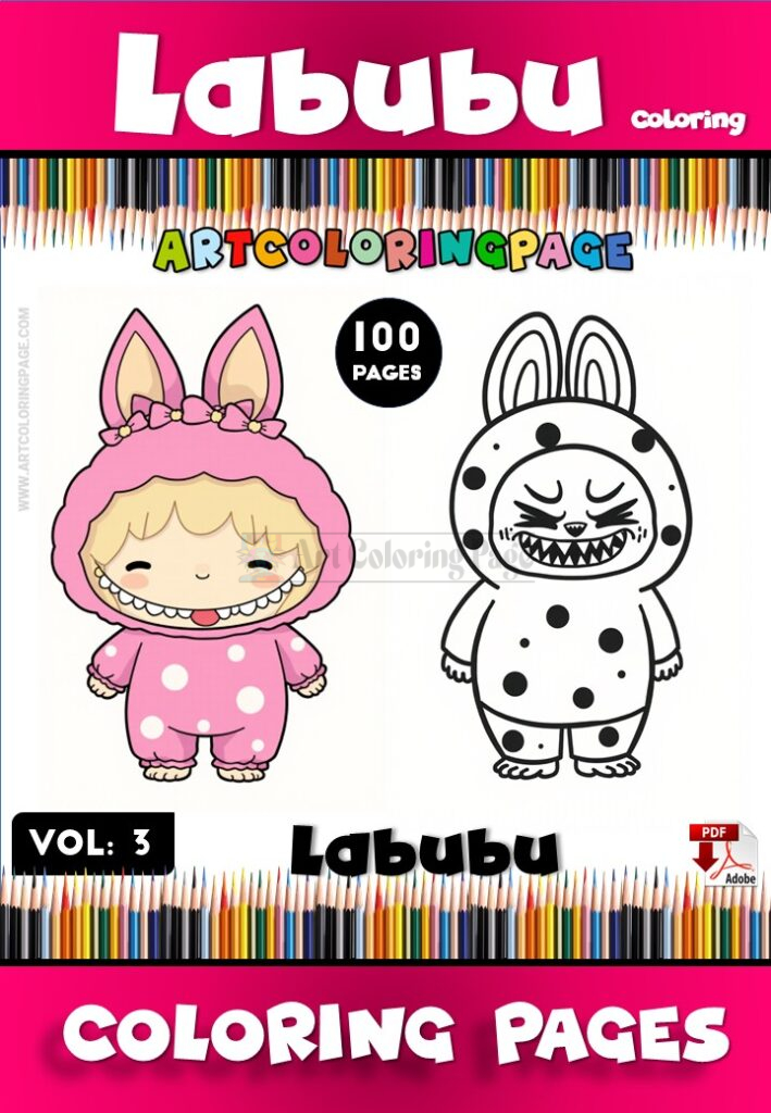 Unleash Your Inner Artist Labubu Coloring for All Ages Vol 3!