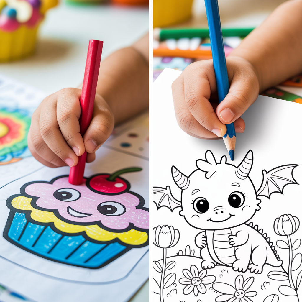 Cute Coloring Pages for Kids Unleashing Joy & Creativity