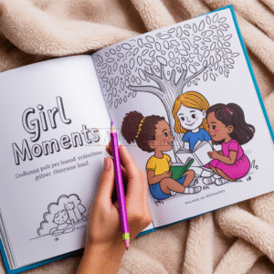Girl Moments Coloring Book Capturing Joy & Growth
