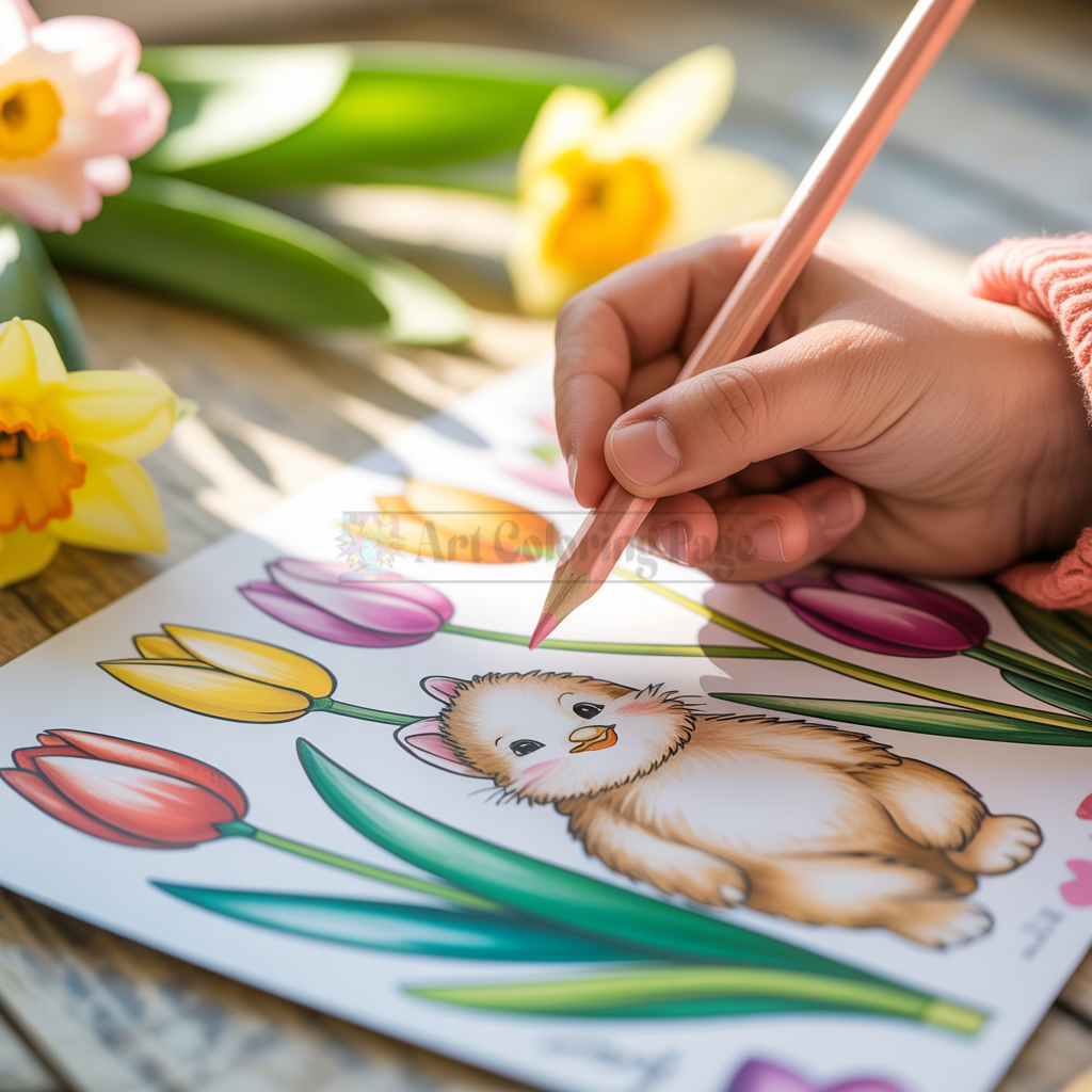 Spring Coloring Sheets A Burst of Seasonal Creativity