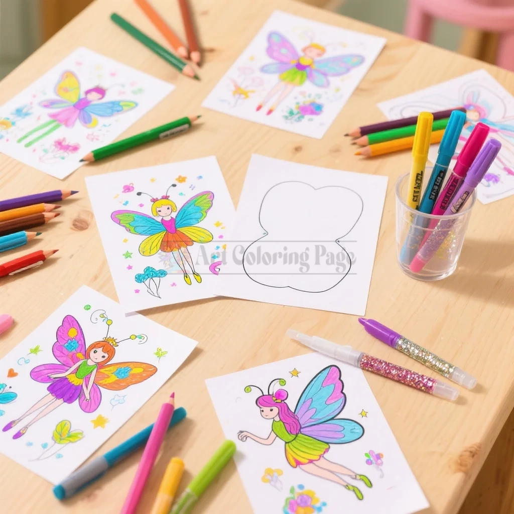 Unlocking Imagination with Fairy Coloring Pages