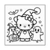 Get Spooky & Sweet with Halloween Hello Kitty Coloring Pages Vol 3!gg