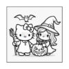 Get Spooky & Sweet with Halloween Hello Kitty Coloring Pages Vol 3!