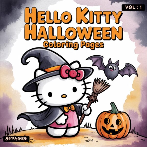 Hello Kitty Halloween Vol 1 Spooktacular Coloring Fun!