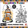 Colorful Pumpkins 100 Pages for All Age Vol 15 — Festive A4 PDF