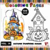 Pumpkins Coloring Pages 100 Pages Vol 14 — Autumn Fun PDF