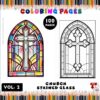 Church Stained Glass Coloring Book Vol2 A Journey of Light and ImaginationDiapositive1