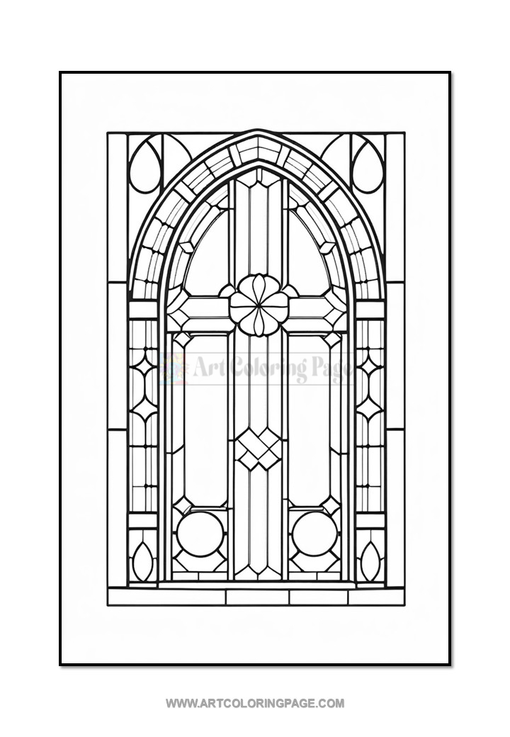 Church Stained Glass Coloring Vol. 4 – 100 Spiritual DesignsDiapositive2