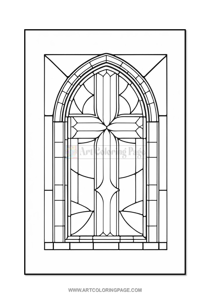 Church Stained Glass Coloring Vol. 4 – 100 Spiritual DesignsDiapositive4