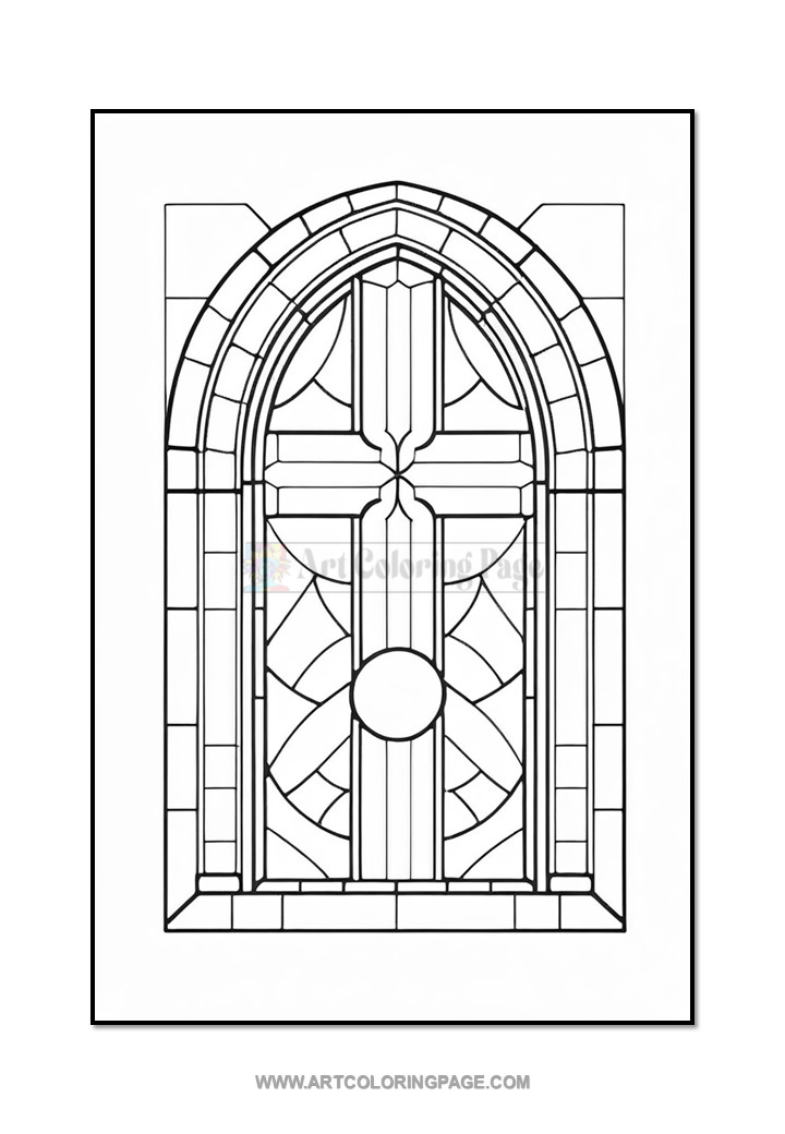 Church Stained Glass Coloring Vol. 4 – 100 Spiritual DesignsDiapositive5