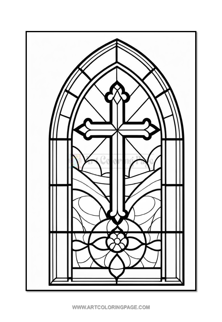Coloring Book Church Stained Glass Vol. 6 – 100 Unique Designs - Diapositive2